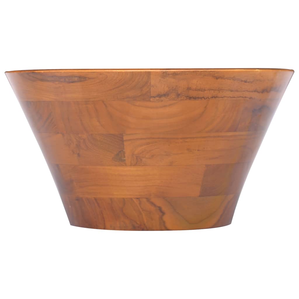 Teak Wood Round Basin