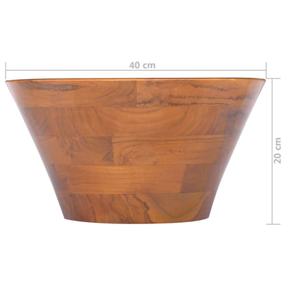 Teak Wood Round Basin