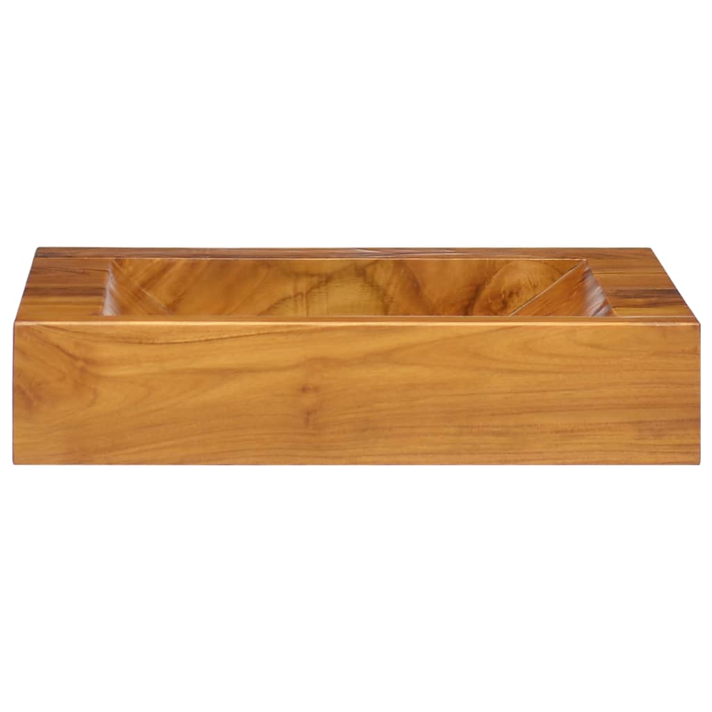 Basin Solid Teak Wood 50x35x10 cm - Bend