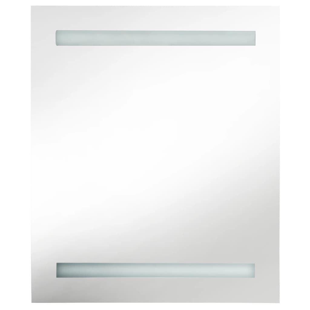 LED Bathroom Mirror Cabinet Shining Grey 50x14x60 cm - Bend