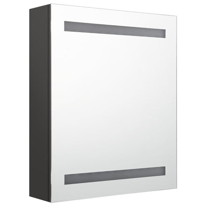 LED Bathroom Mirror Cabinet Anthracite 50x14x60 cm - Bend