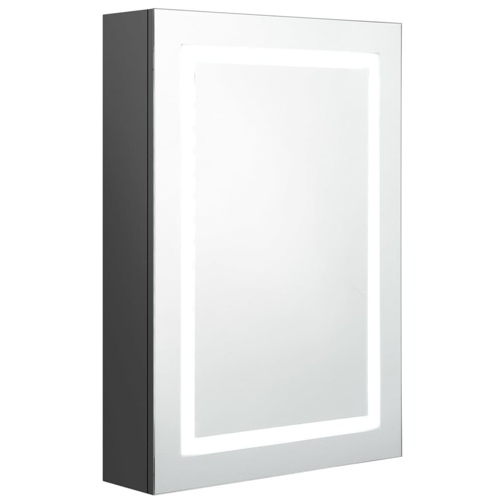 LED Bathroom Mirror Cabinet Grey 50x13x70 cm - Bend