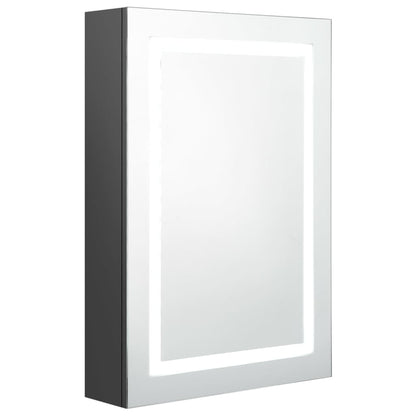 LED Bathroom Mirror Cabinet Grey 50x13x70 cm - Bend