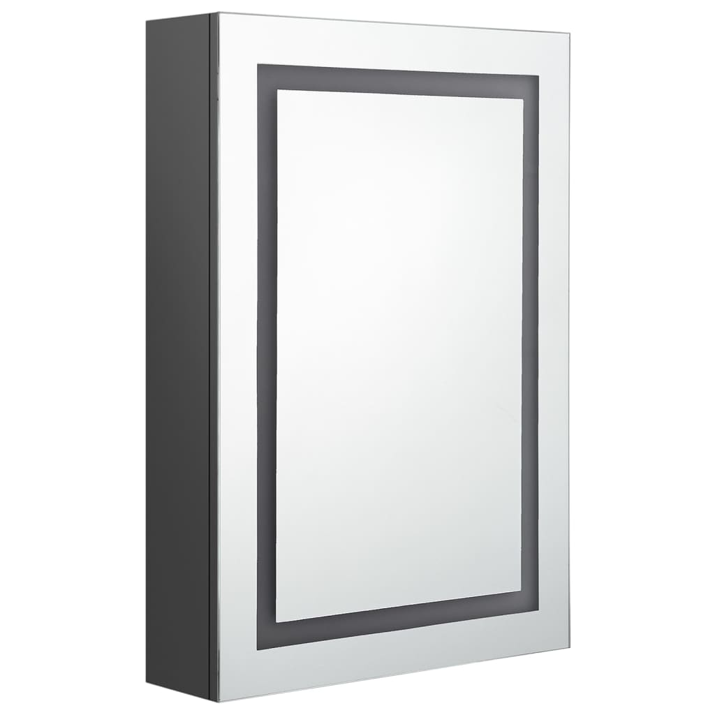 LED Bathroom Mirror Cabinet Grey 50x13x70 cm - Bend