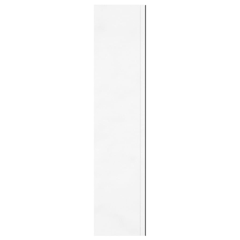 Bathroom Mirror Cabinet 60x15x75 cm MDF Shining White - Bend