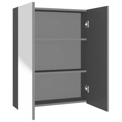 Bathroom Mirror Cabinet 60x15x75 cm MDF Anthracite - Bend