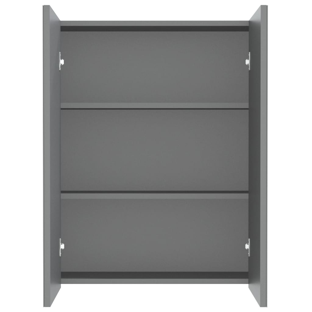 Bathroom Mirror Cabinet 60x15x75 cm MDF Anthracite - Bend