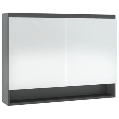 Bathroom Mirror Cabinet 80x15x60 cm MDF - Various Finishes