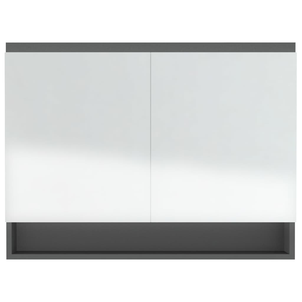 Bathroom Mirror Cabinet 80x15x60 cm MDF - Various Finishes