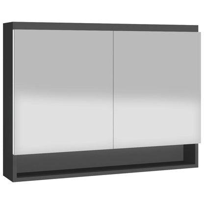 Bathroom Mirror Cabinet 80x15x60 cm MDF - Various Finishes