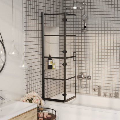 Folding Shower Enclosure ESG 80x140 cm Black - Bend