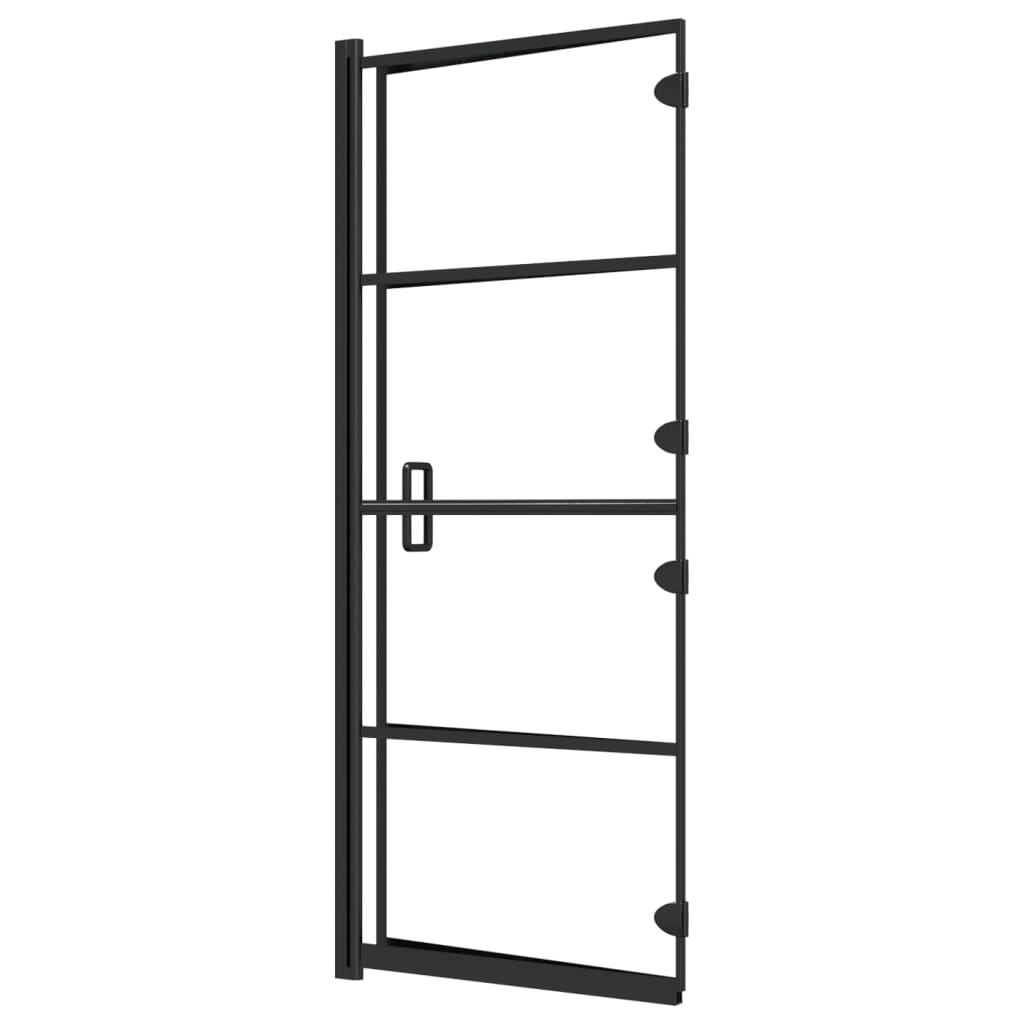 Folding Shower Enclosure ESG 120x140 cm Black - Bend