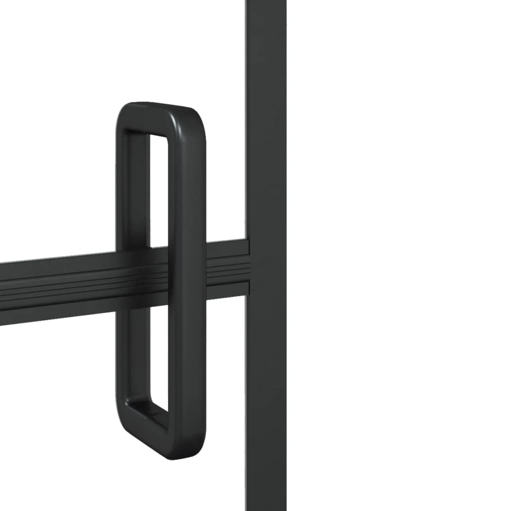 Folding Shower Enclosure ESG 120x140 cm Black - Bend