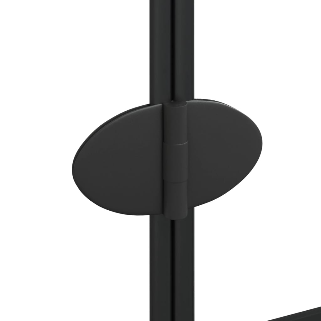 Folding Shower Enclosure ESG 120x140 cm Black - Bend