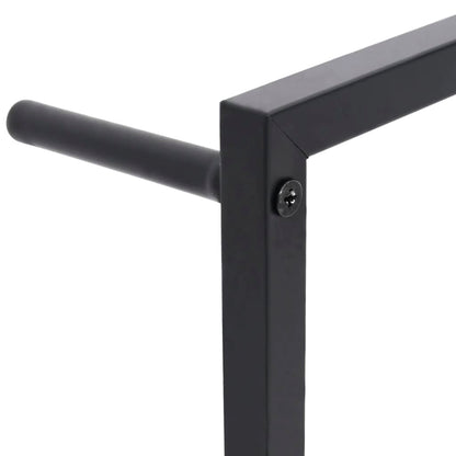 Black Steel Towel Holder