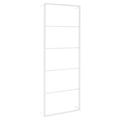 Wall Mounted Steel Towel Rack - White