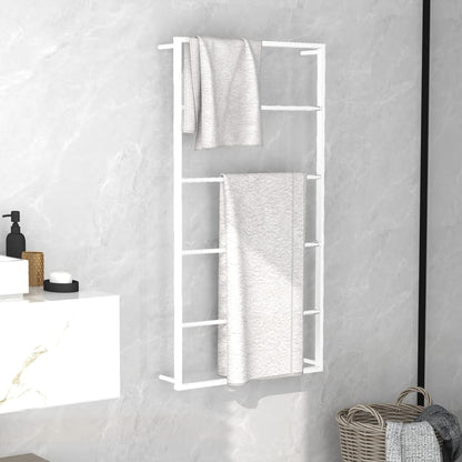 White Steel Towel Holder