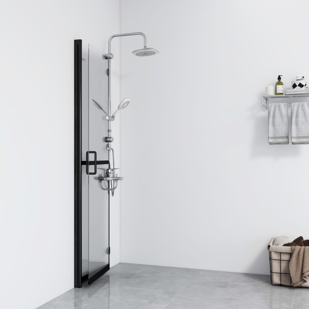 Foldable Walk-in Shower Wall Transparent ESG Glass 70x190 cm - Bend