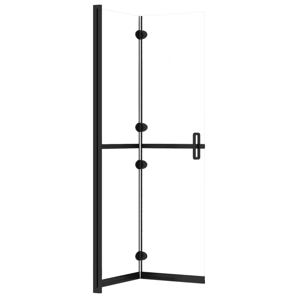 Foldable Walk-in Shower Wall Transparent ESG Glass 70x190 cm - Bend