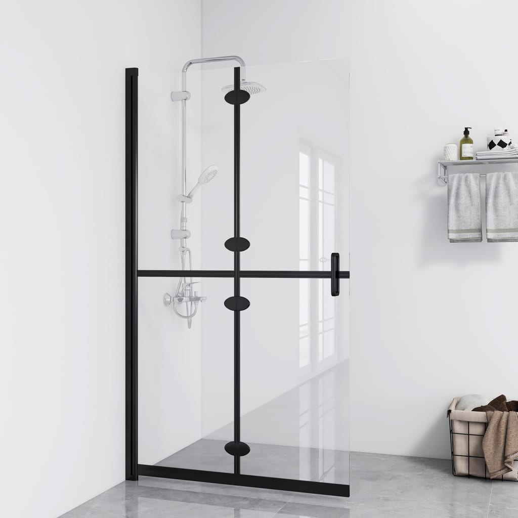 Foldable Walk-in Shower Wall Transparent ESG Glass 70x190 cm - Bend