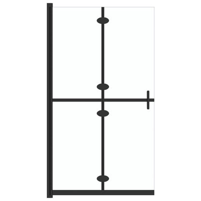 Foldable Walk-in Shower Wall Transparent ESG Glass 100x190 cm - Bend