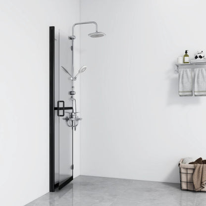 Foldable Walk-in Shower Wall Transparent ESG Glass 100x190 cm - Bend