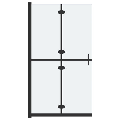 Foldable Walk-in Shower Wall with Frosted ESG Glass Panels - Bend