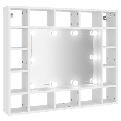 Mirror Cabinet with LED White 91x15x76.5 cm - Bend