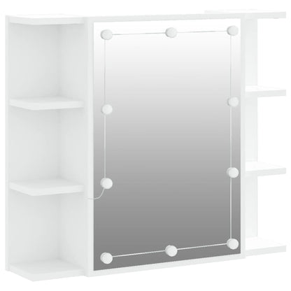 Mirror Cabinet with LED White 70x16.5x60 cm - Bend