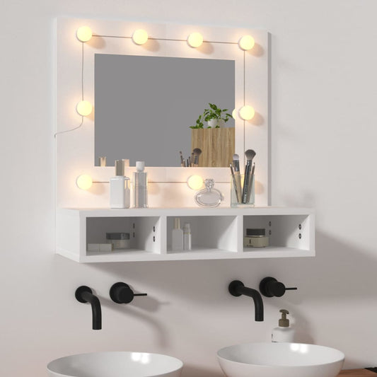 Mirror Cabinet with LED White 60x31.5x62 cm - Bend