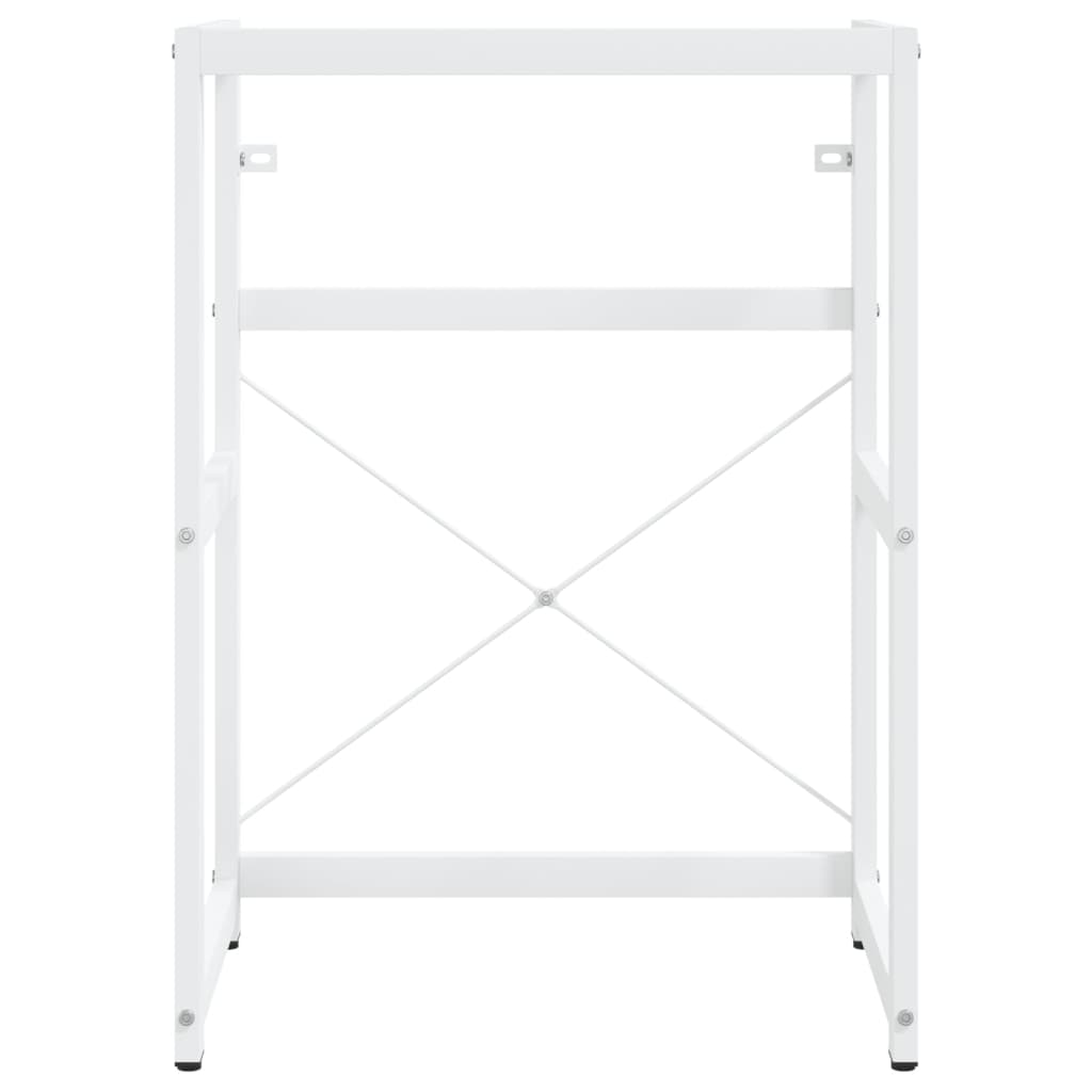 Bathroom Washbasin Frame White 59x38x83 cm Iron - Bend