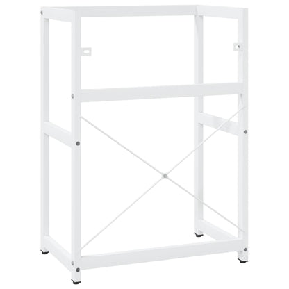 Bathroom Washbasin Frame White 59x38x83 cm Iron - Bend