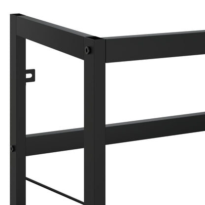 Bathroom Washbasin Frame Black 59x38x83 cm Iron - Bend