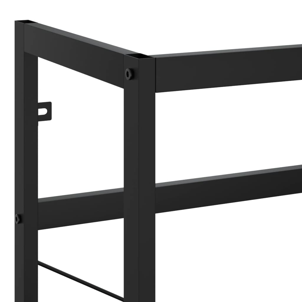 Bathroom Washbasin Frame Black 79x38x83 cm Iron - Bend