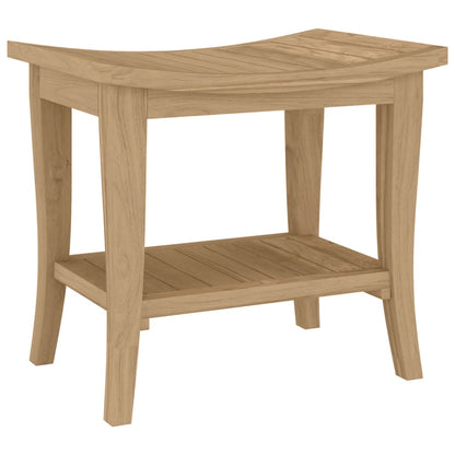 Bathroom Side Table 50x35x45 cm Solid Wood Teak - Bend