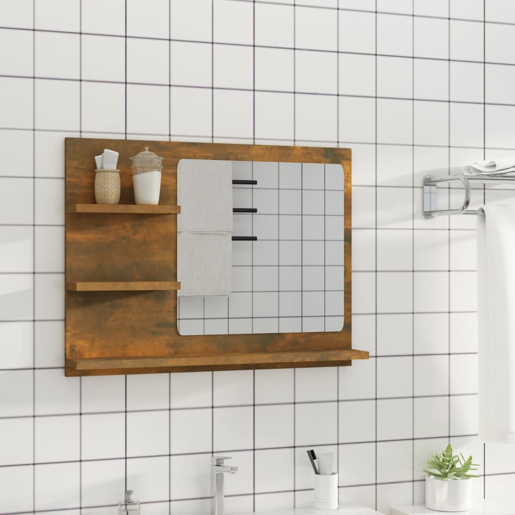 Bathroom Mirror Engineered Wood in Various Colors and Sizes