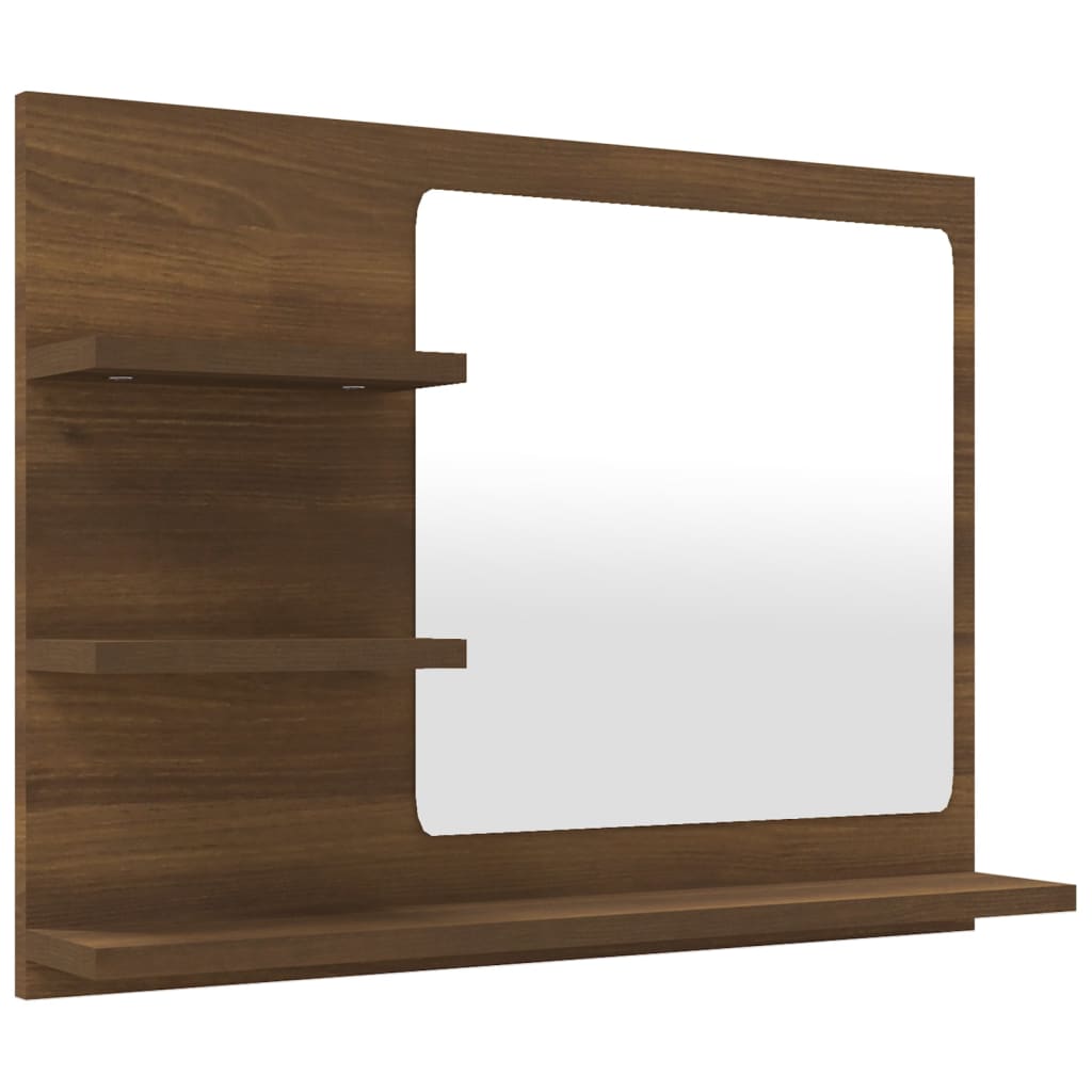 Bathroom Mirror Engineered Wood in Various Colors and Sizes