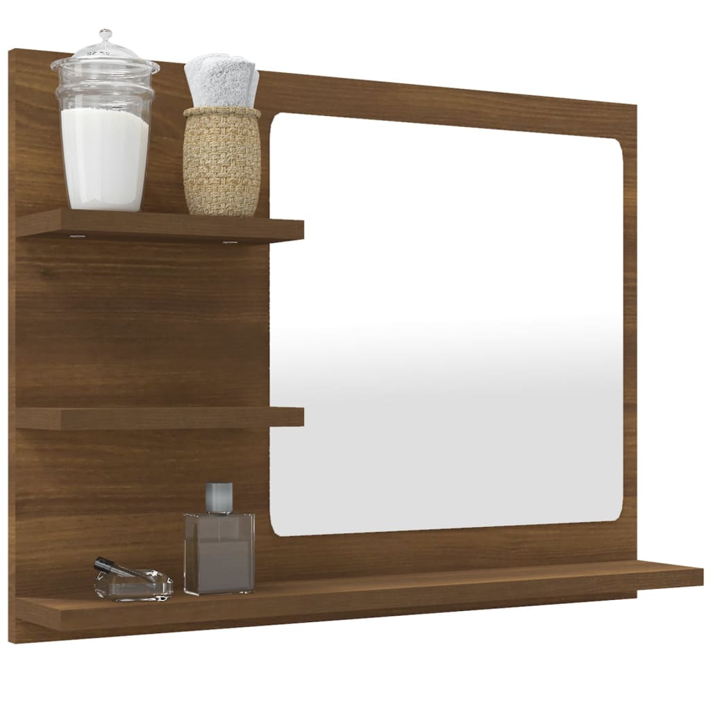 Bathroom Mirror Engineered Wood in Various Colors and Sizes