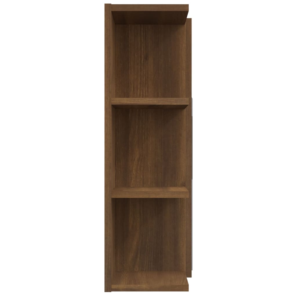 Bathroom Mirror Cabinet Brown Oak 80x20.5x64 cm Engineered Wood - Bend