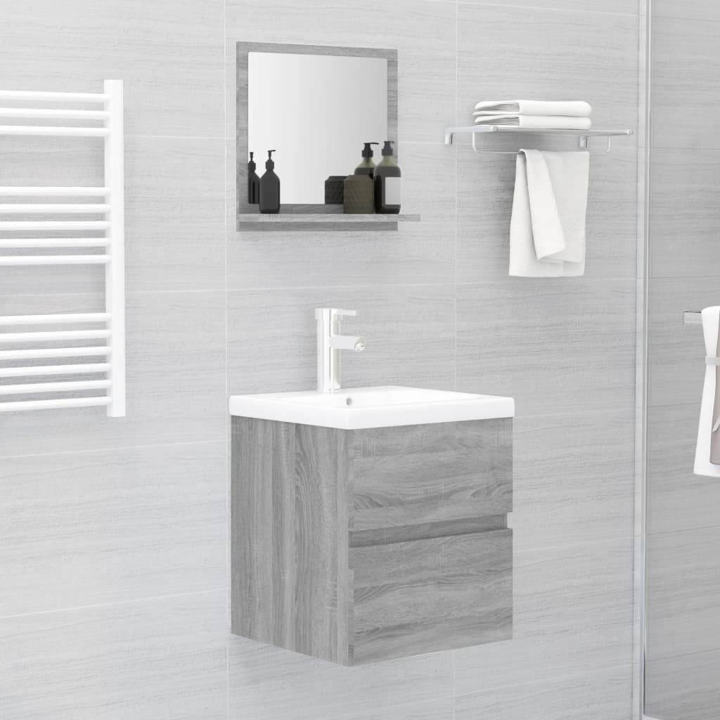 Bathroom Mirror Engineered Wood in Various Colors and Sizes