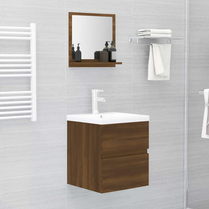 Bathroom Mirror Engineered Wood in Various Colors and Sizes