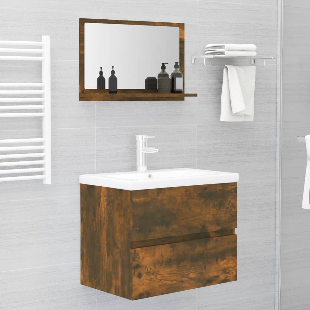 Bathroom Mirror Engineered Wood in Various Colors and Sizes