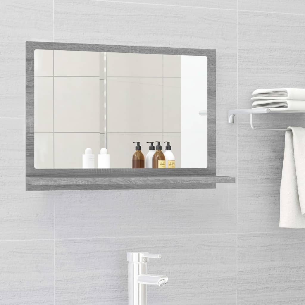 Bathroom Mirror Engineered Wood in Various Colors and Sizes