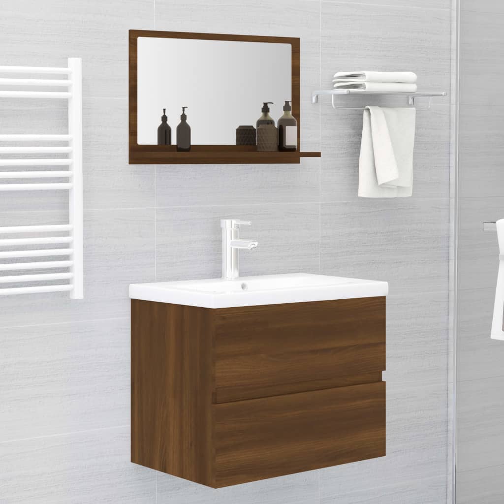 Bathroom Mirror Engineered Wood in Various Colors and Sizes