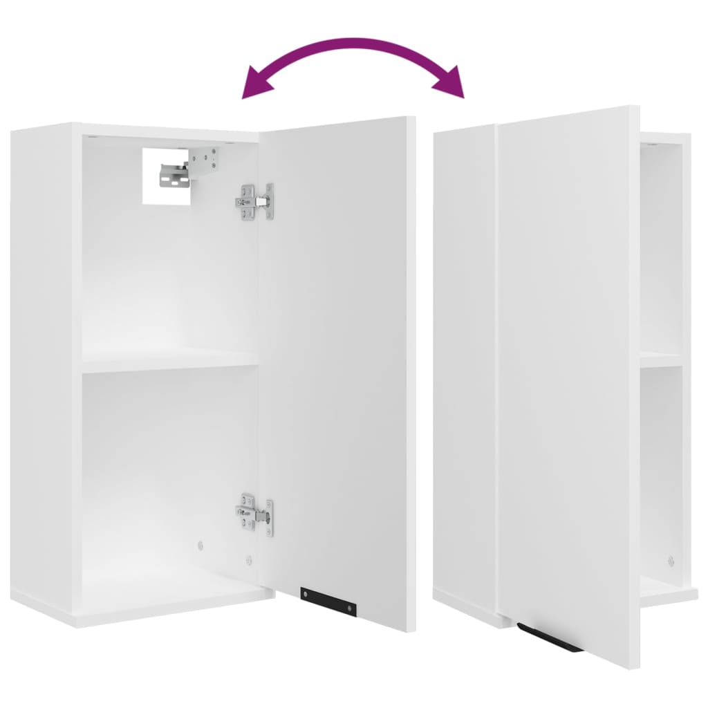 Wall-mounted Bathroom Cabinet White 32x20x67 cm - Bend