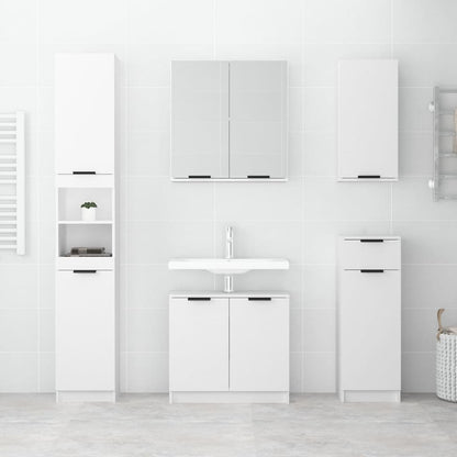 Bathroom Mirror Cabinet White 64x20x67 cm