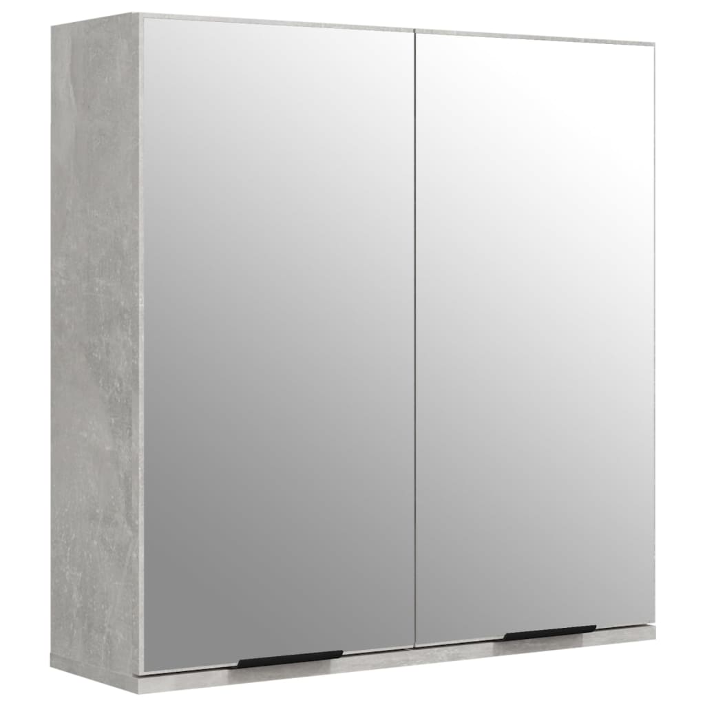 Bathroom Mirror Cabinet Concrete Grey 64x20x67 cm - Bend