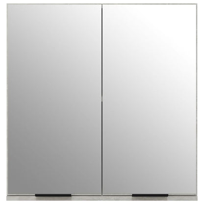 Bathroom Mirror Cabinet Concrete Grey 64x20x67 cm - Bend