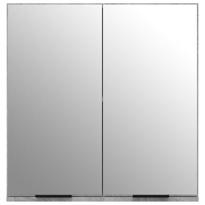 Bathroom Mirror Cabinet Grey Sonoma 64x20x67 cm