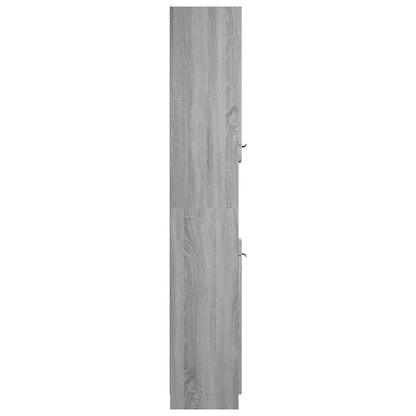 Bathroom Cabinet Grey Sonoma 32x34x188.5 cm Engineered Wood - Bend